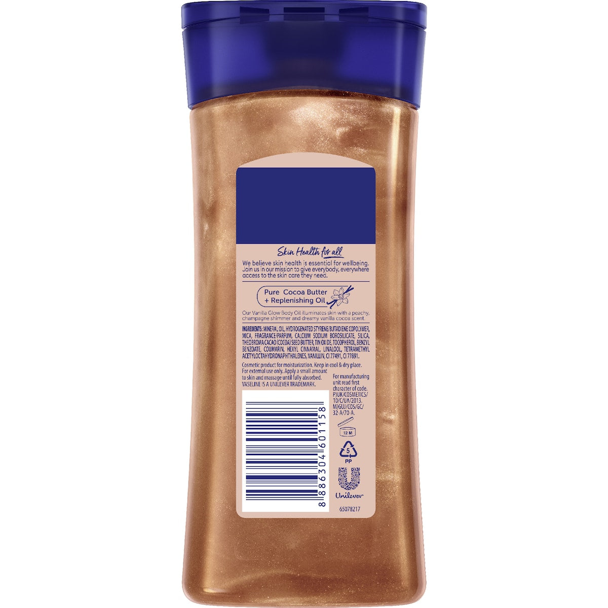Vaseline Shimmer Body Oil Vanilla Glow 200ml