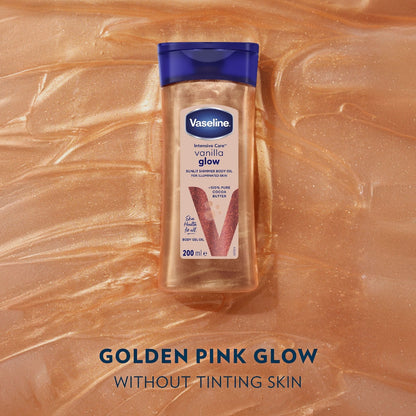 Vaseline Shimmer Body Oil Vanilla Glow 200ml