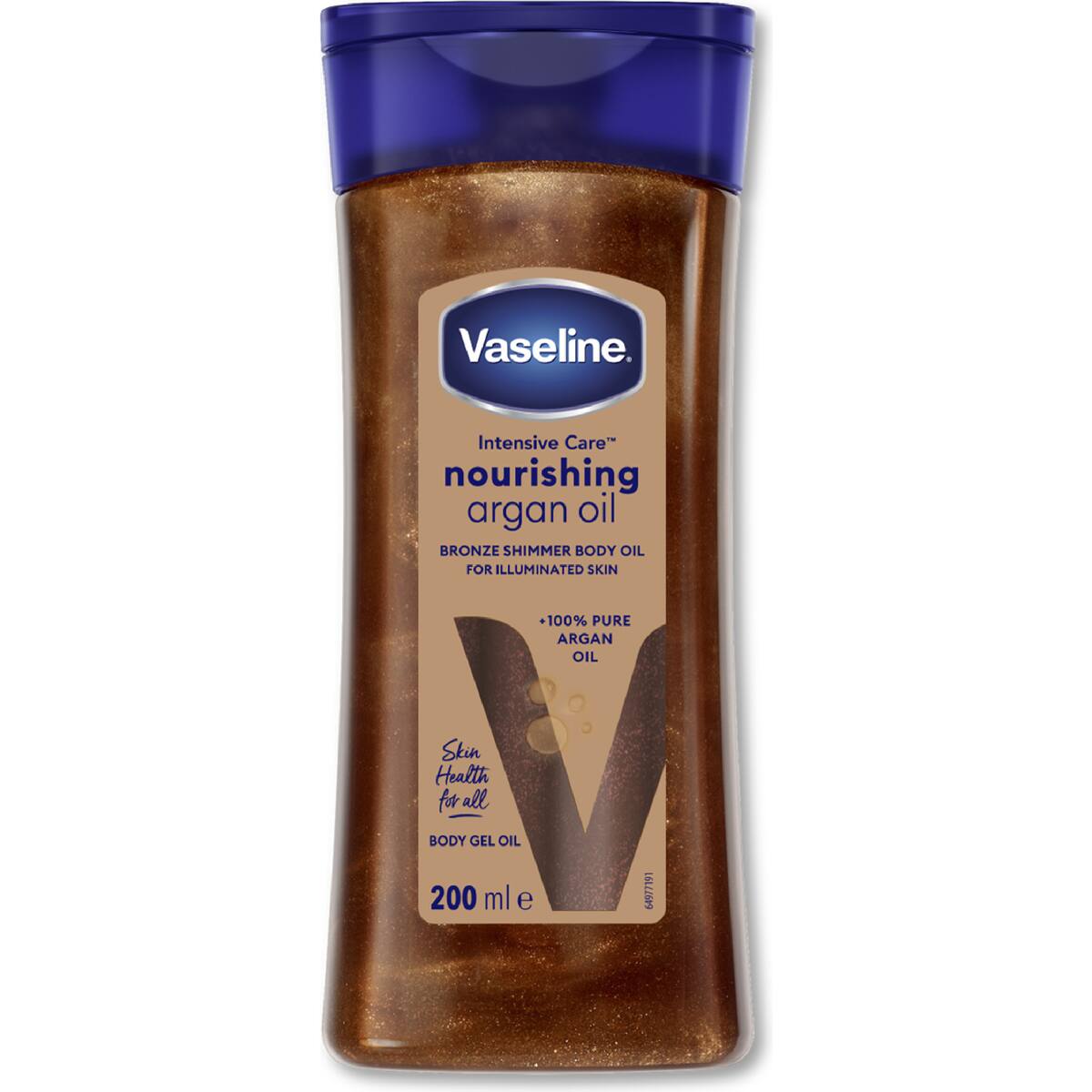 Vaseline Shimmer Body Oil Intensive Care Nourishing Argan 200ml