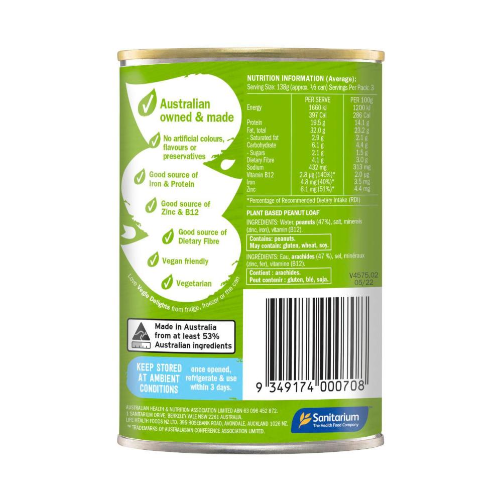 Vegie Delights Plant Based Nutolene - 415g