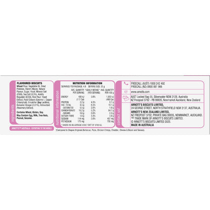 Arnotts Shapes Light & Crispy Vinegar & Sea Salt Crackers 120g