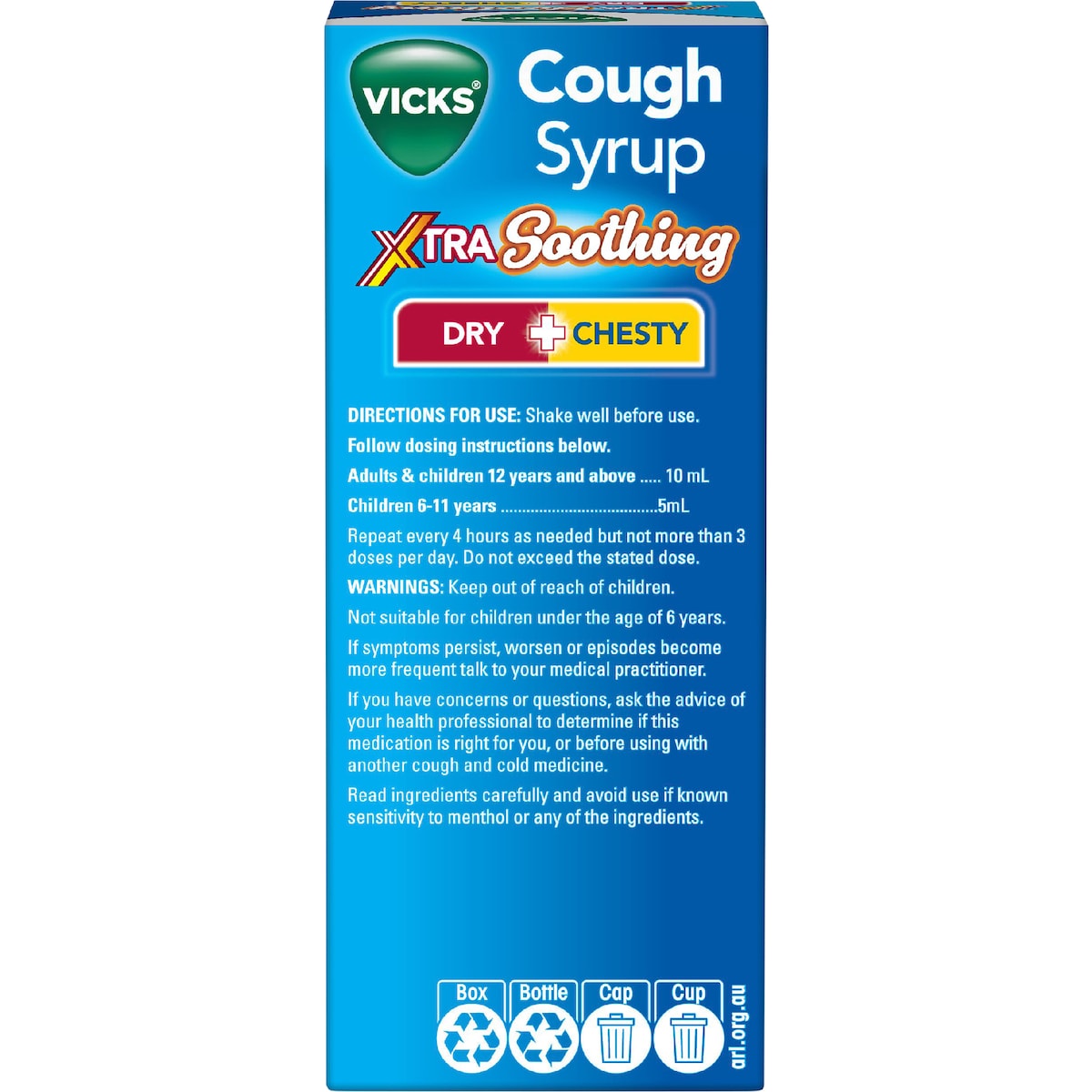 Vicks Cough Syrup Extra Soothing Honey 200ml