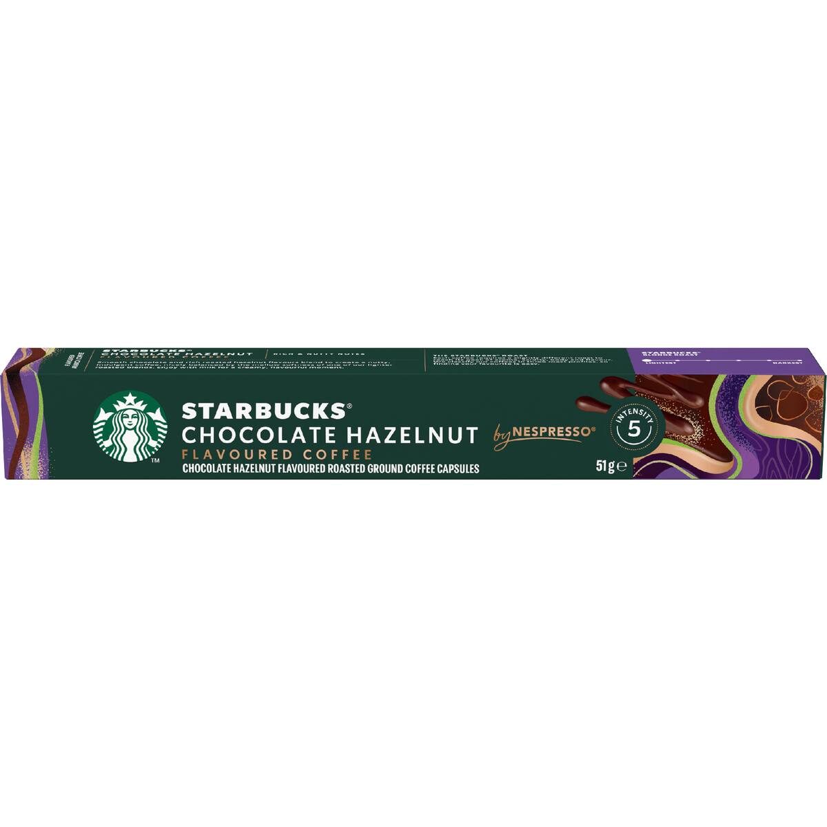 Starbucks By Nespresso Chocolate Hazelnut Coffee Pods 10 Pack