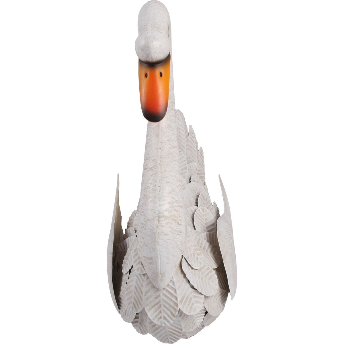 Green Gardener Metal Garden Swan White Each