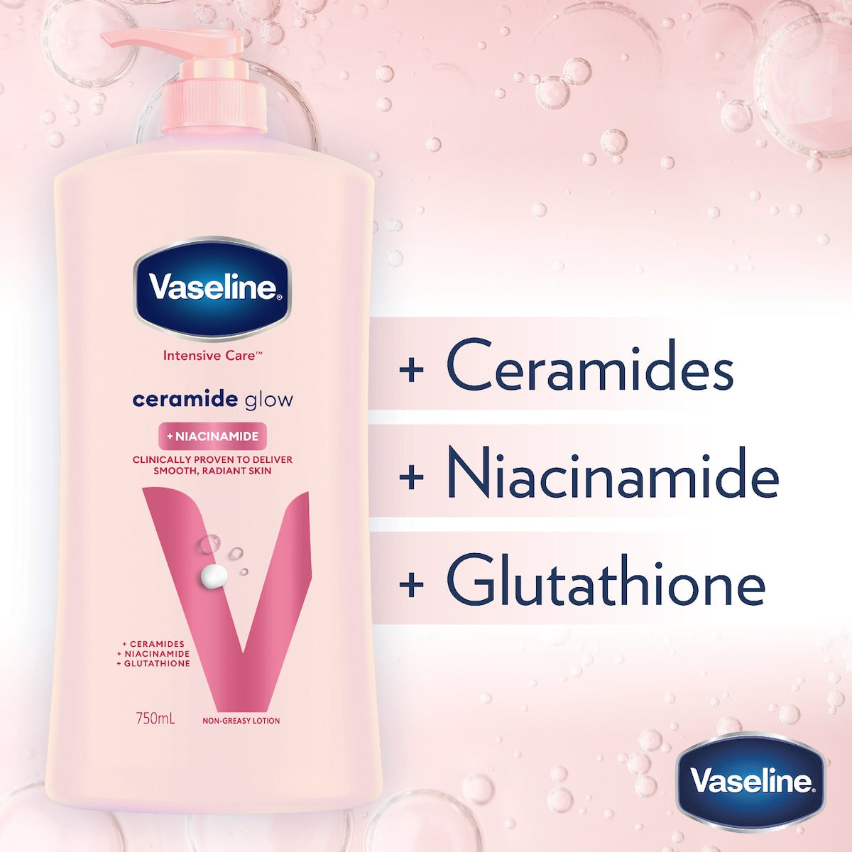 Vaseline Intensive Care Body Lotion Ceramide Glow 750ml