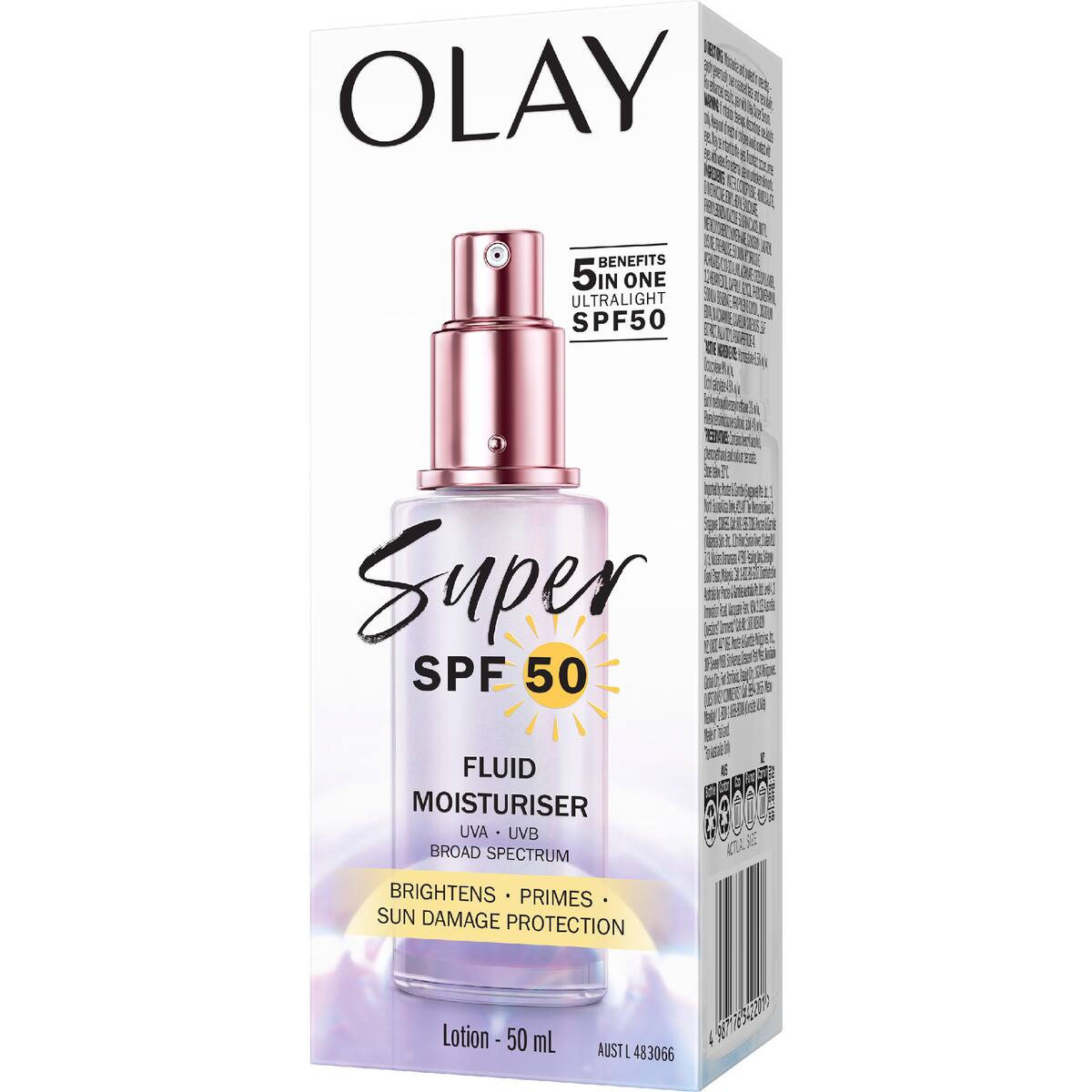 Olay Spf50 Super Fluid Moisturiser 50ml