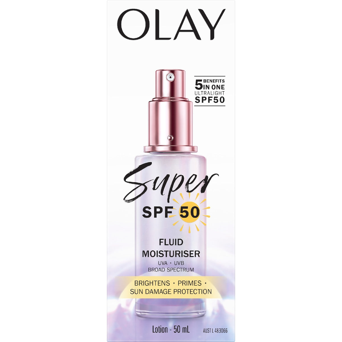 Olay Spf50 Super Fluid Moisturiser 50ml