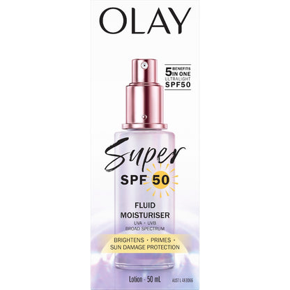 Olay Spf50 Super Fluid Moisturiser 50ml