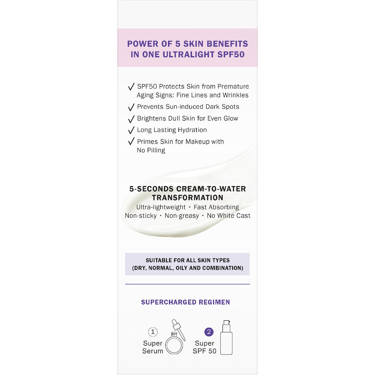 Olay Spf50 Super Fluid Moisturiser 50ml