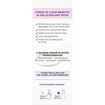 Olay Spf50 Super Fluid Moisturiser 50ml