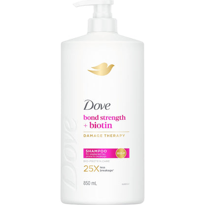 Dove Damage Therapy Bond Strength + Biotin Shampoo 850ml