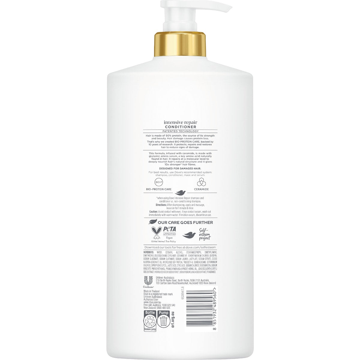 Dove Damage Therapy Intensive Repair + Ceramide Conditioner 850ml