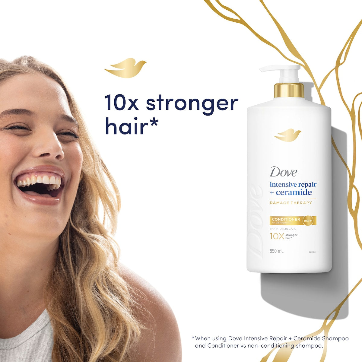 Dove Damage Therapy Intensive Repair + Ceramide Conditioner 850ml