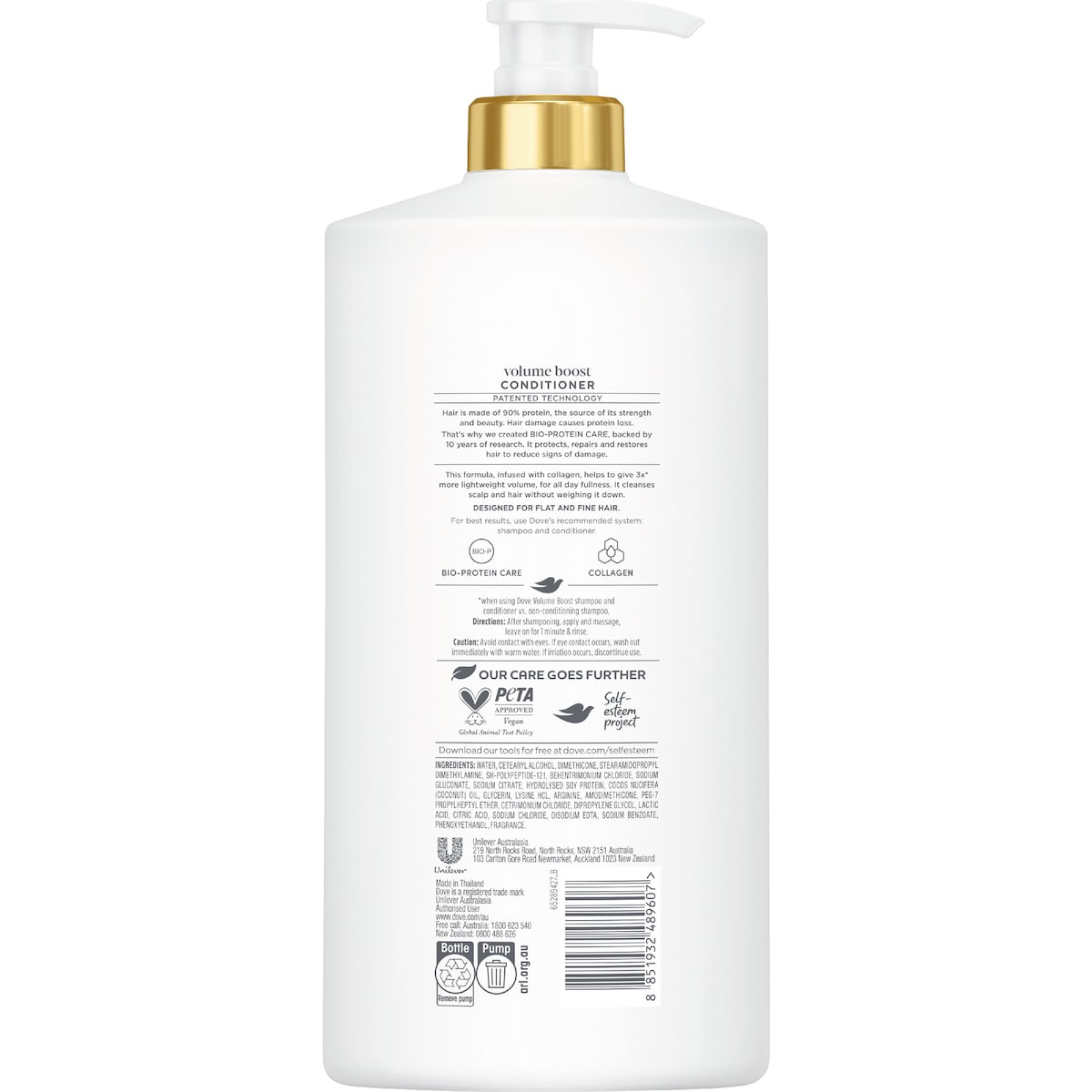 Dove Damage Therapy Volume Boost + Collagen Conditioner 850ml