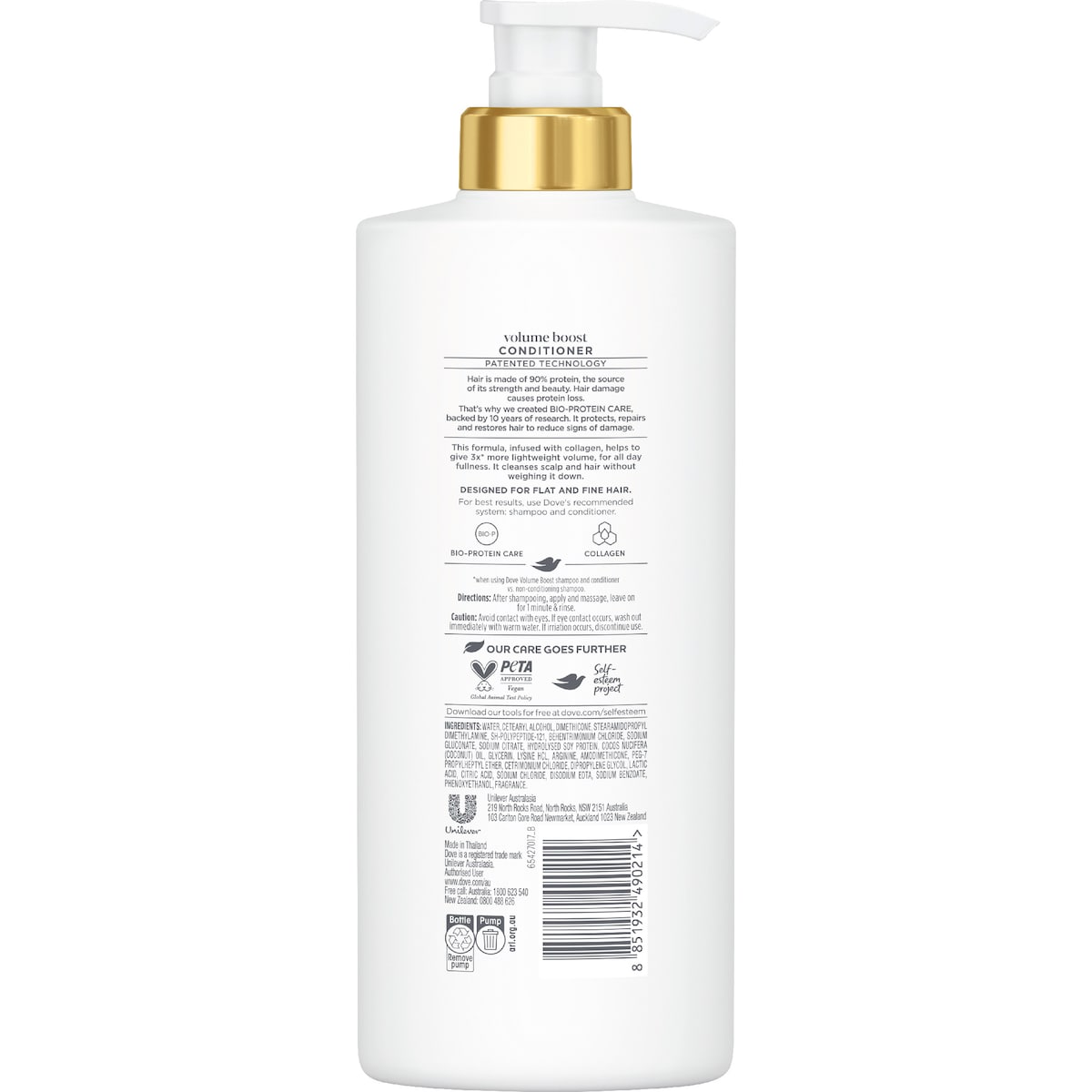 Dove Damage Therapy Volume Boost + Collagen Conditioner 350ml