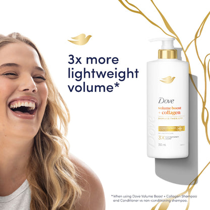 Dove Damage Therapy Volume Boost + Collagen Conditioner 350ml