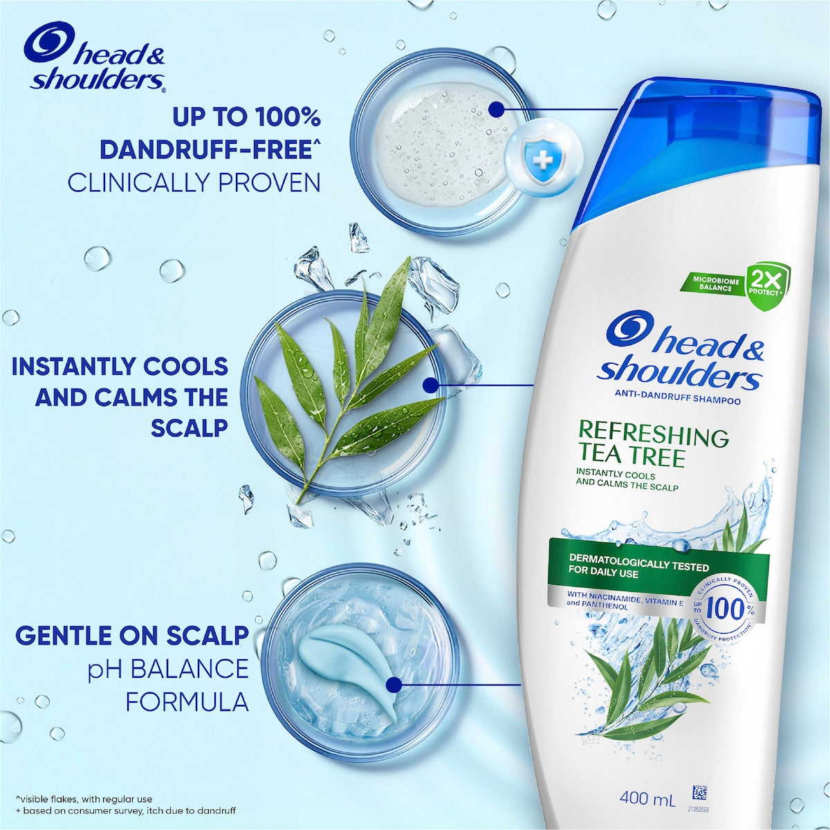 Head & Shoulders Tea Tree Oil Shampoo 400ml