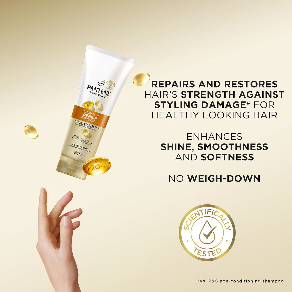 Pantene Ultimate 10 Repair & Protect Conditioner 290ml