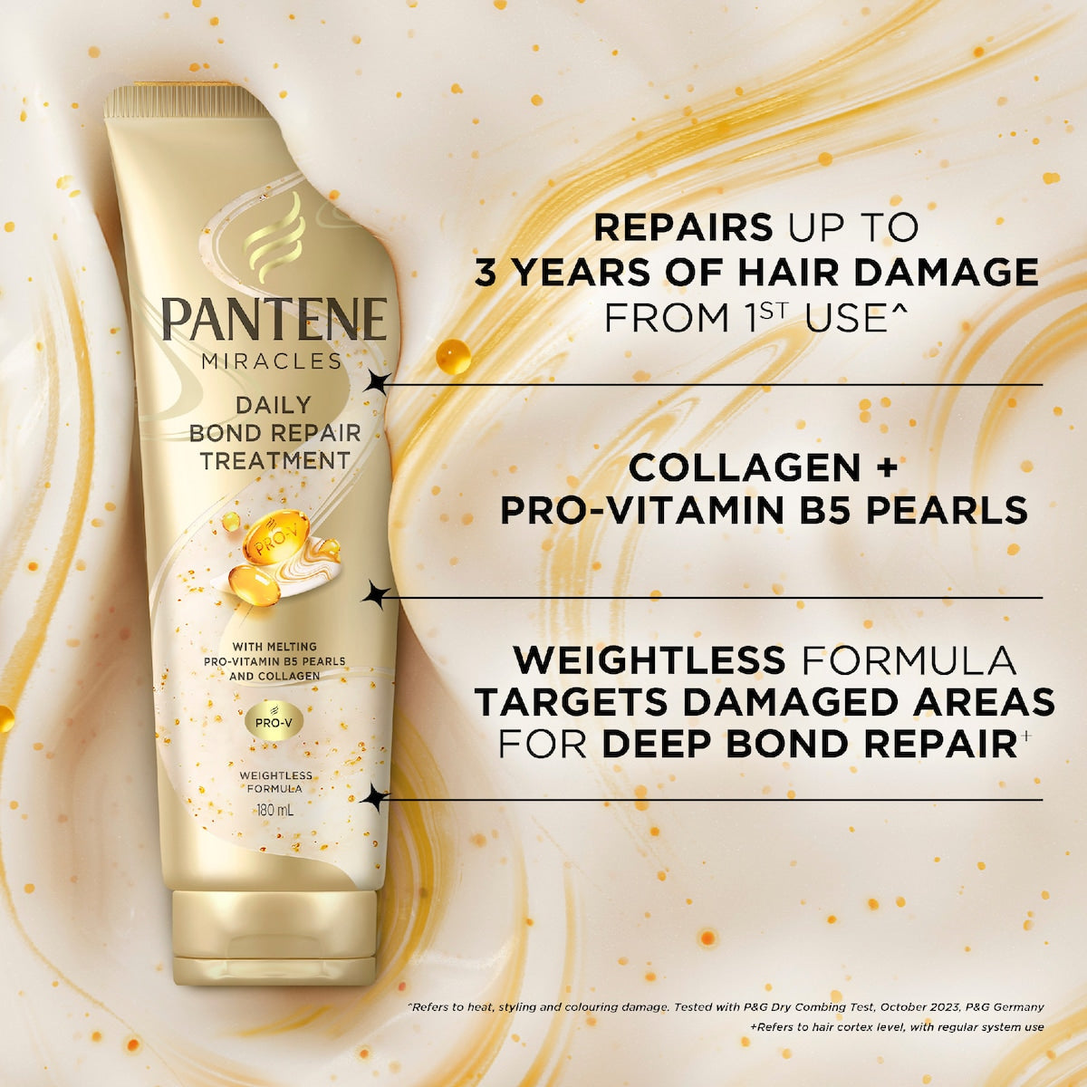 Pantene Miracles Dairy Bond Repair Hair Treatment 180ml