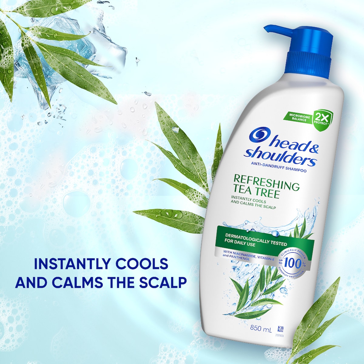 Head & Shoulders Refreshing Tea Tree Oil Shampoo 850ml