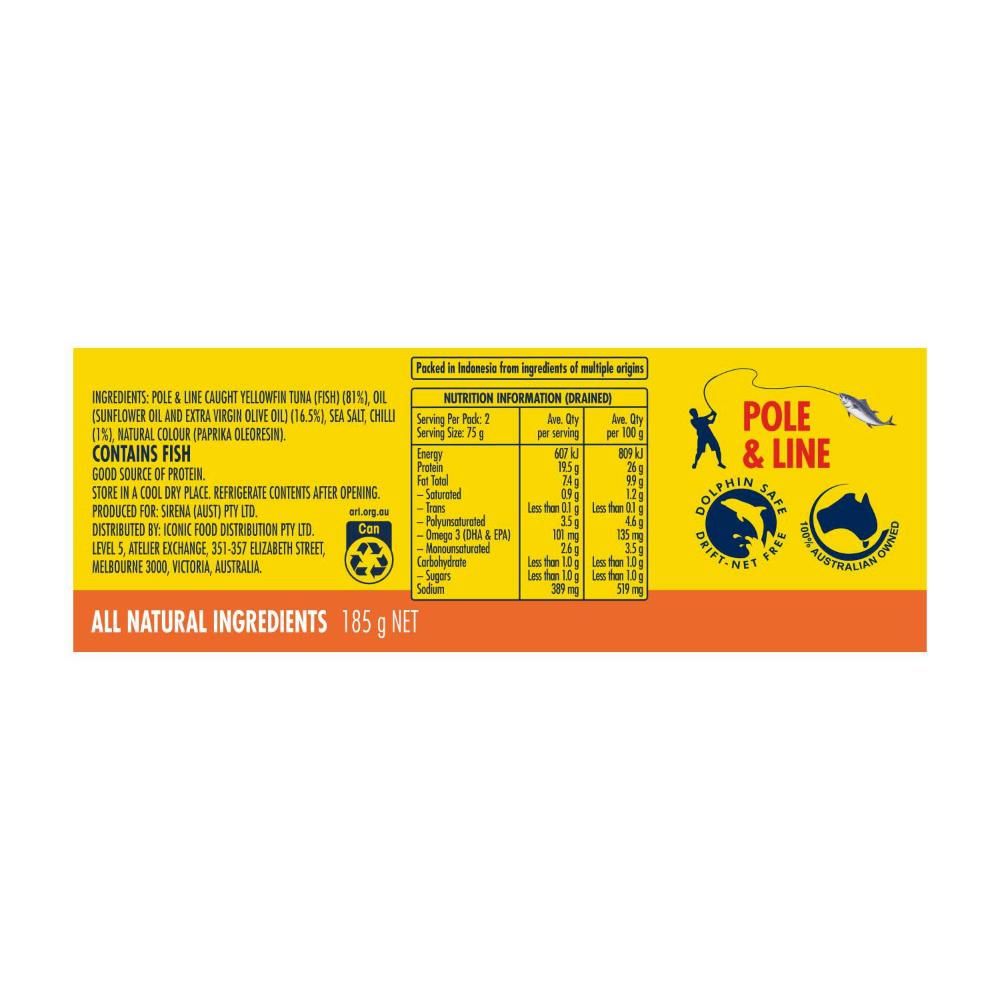 Sirena Chilli Tuna - 185g
