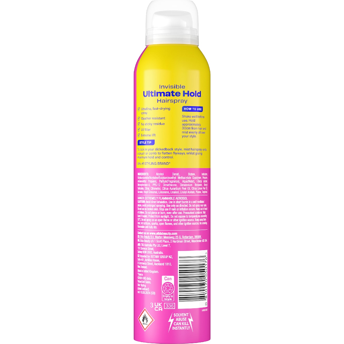 Vo5 Ultimate Hold Hairspray 250ml