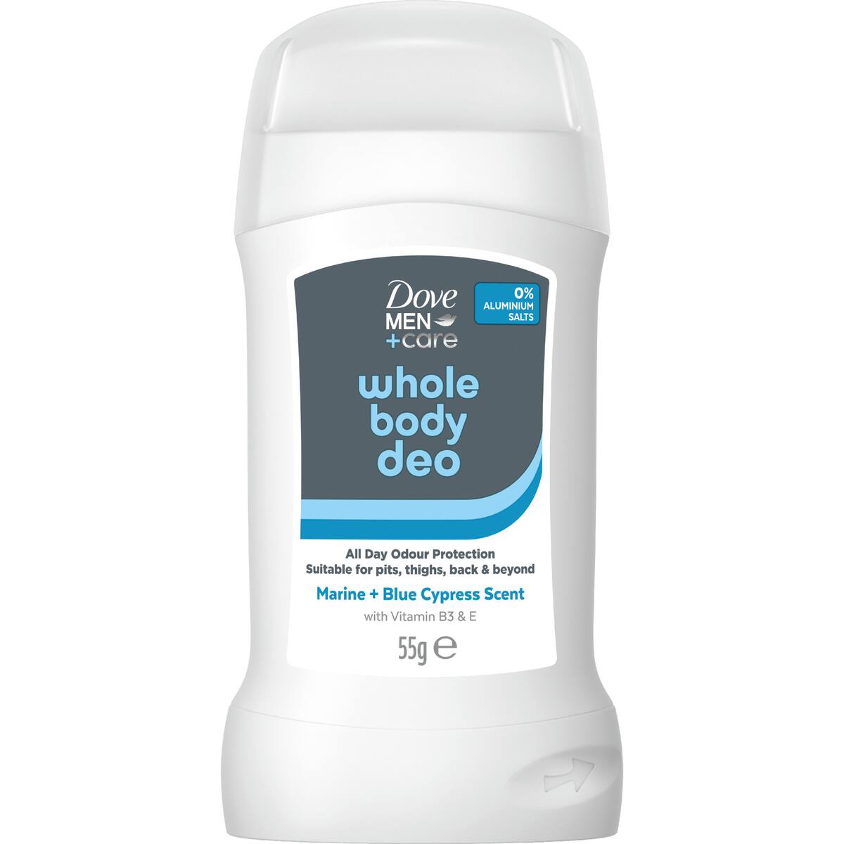 Dove Men +Care Whole Body Deodorant Stick Blue Cyprus 55g
