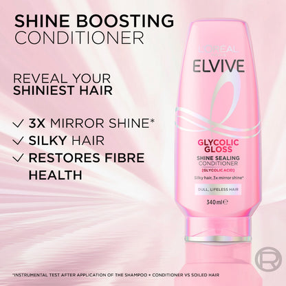 Loreal Paris Elvive Glycolic Gloss Conditioner 340ml