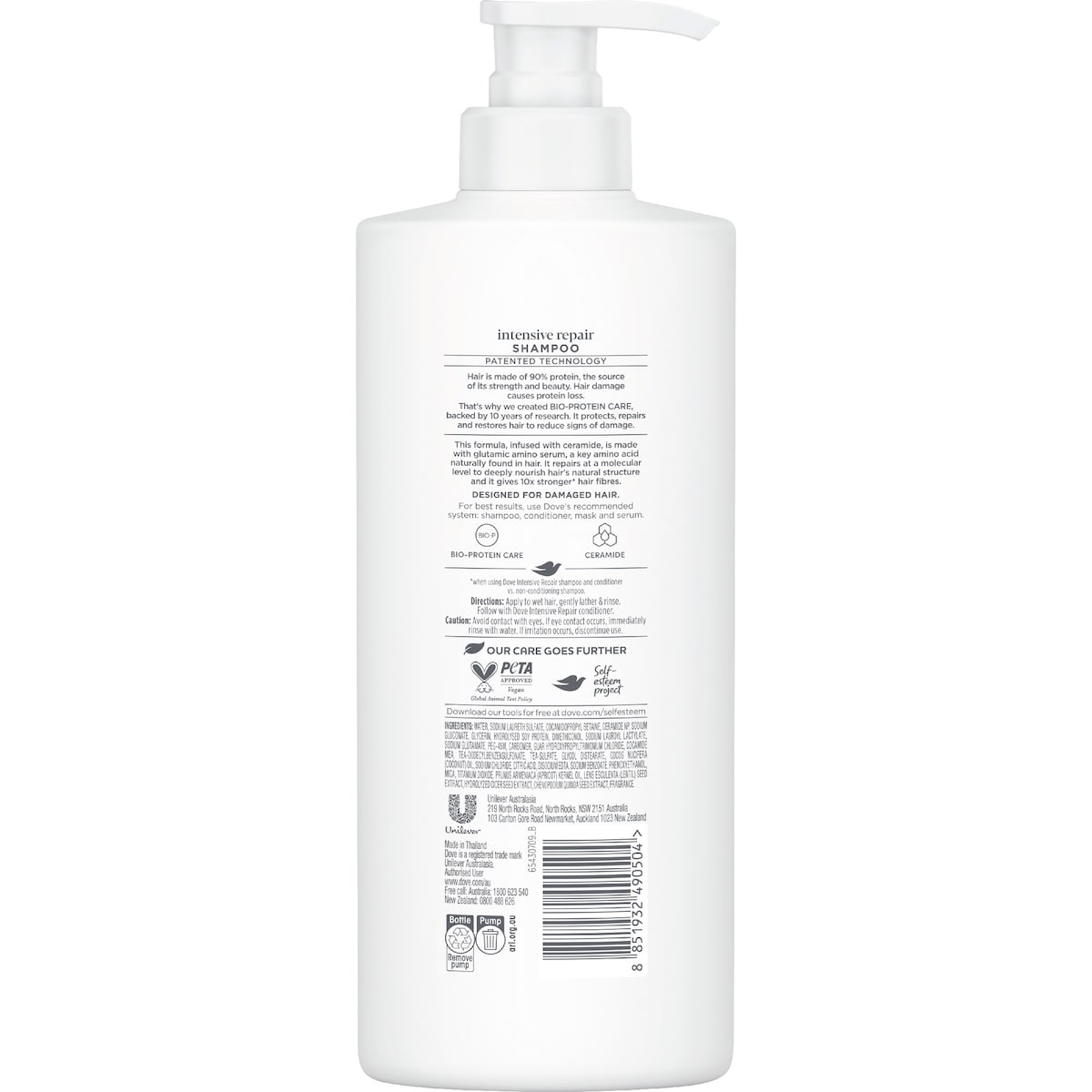 Dove Damage Therapy Intensive Repair + Ceramide Shampoo 350ml