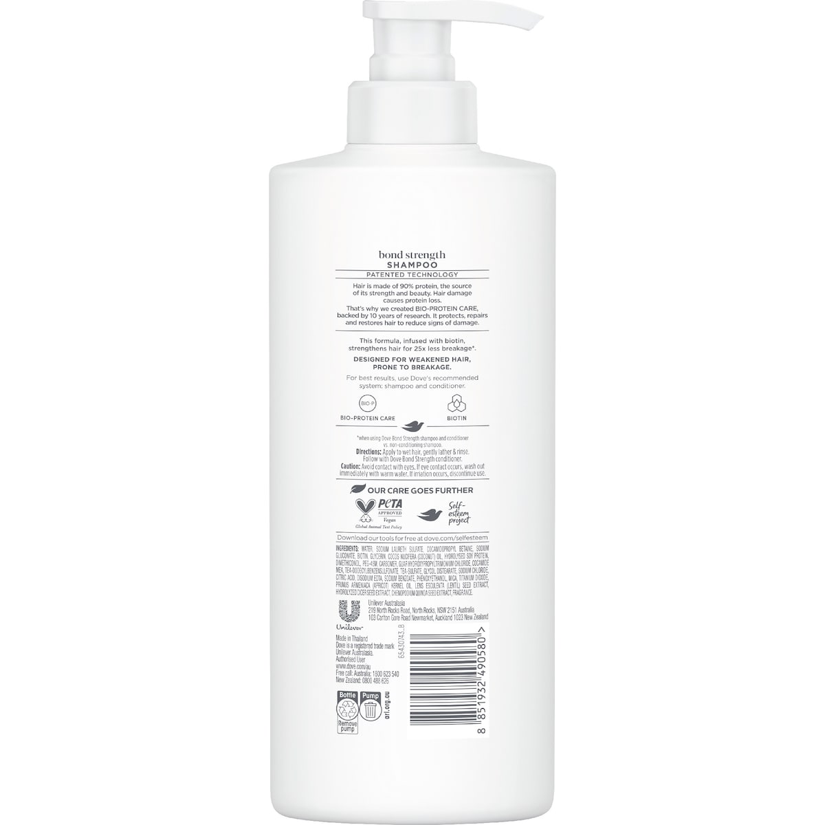 Dove Damage Therapy Bond Strength + Biotin Shampoo 350ml