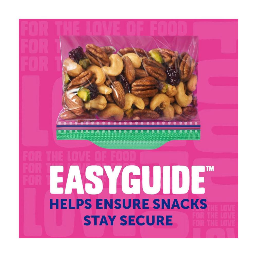 Ziploc Snack Bag Resealable Food Storage - 40 Pack