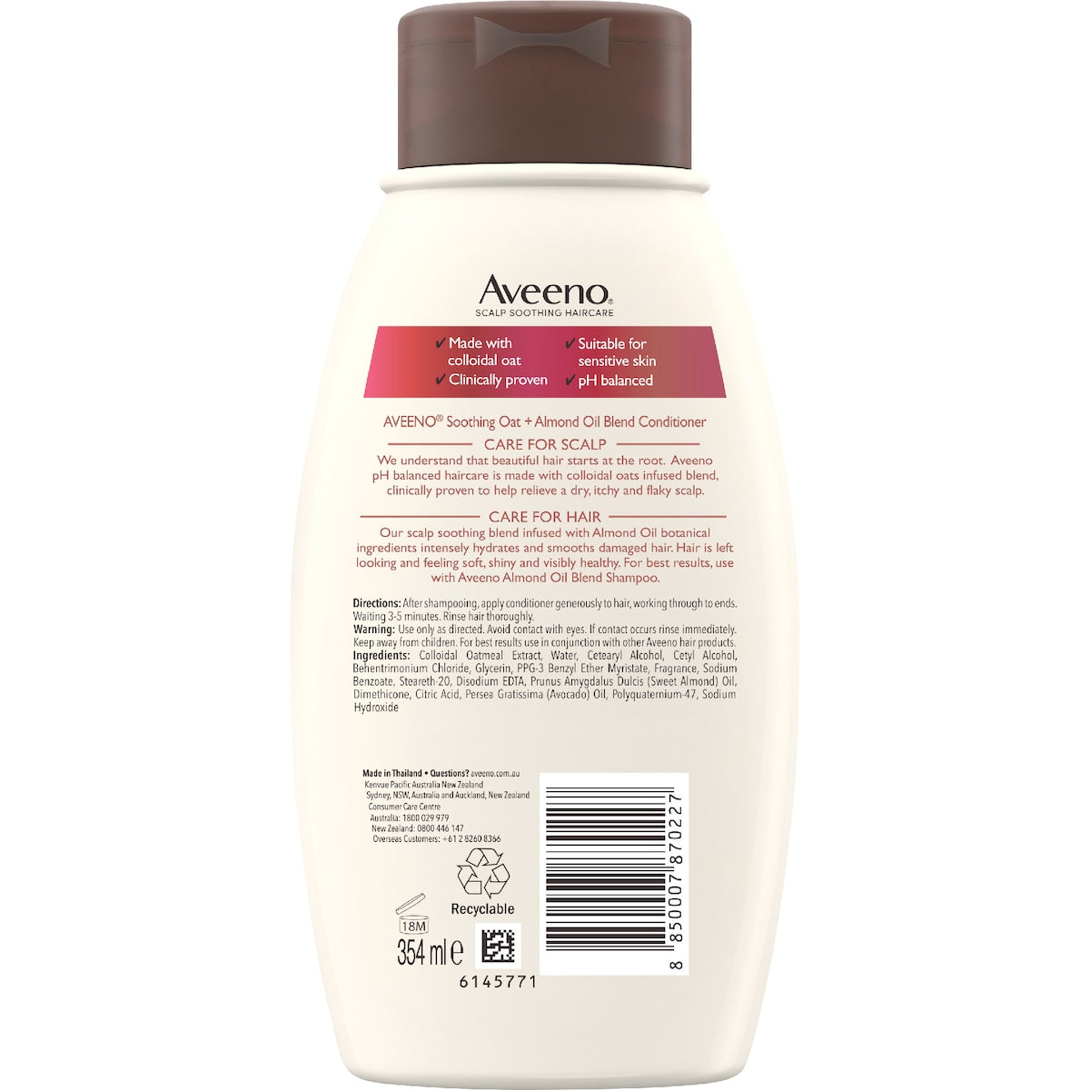 Aveeno Almond Oil Conditioner 354ml