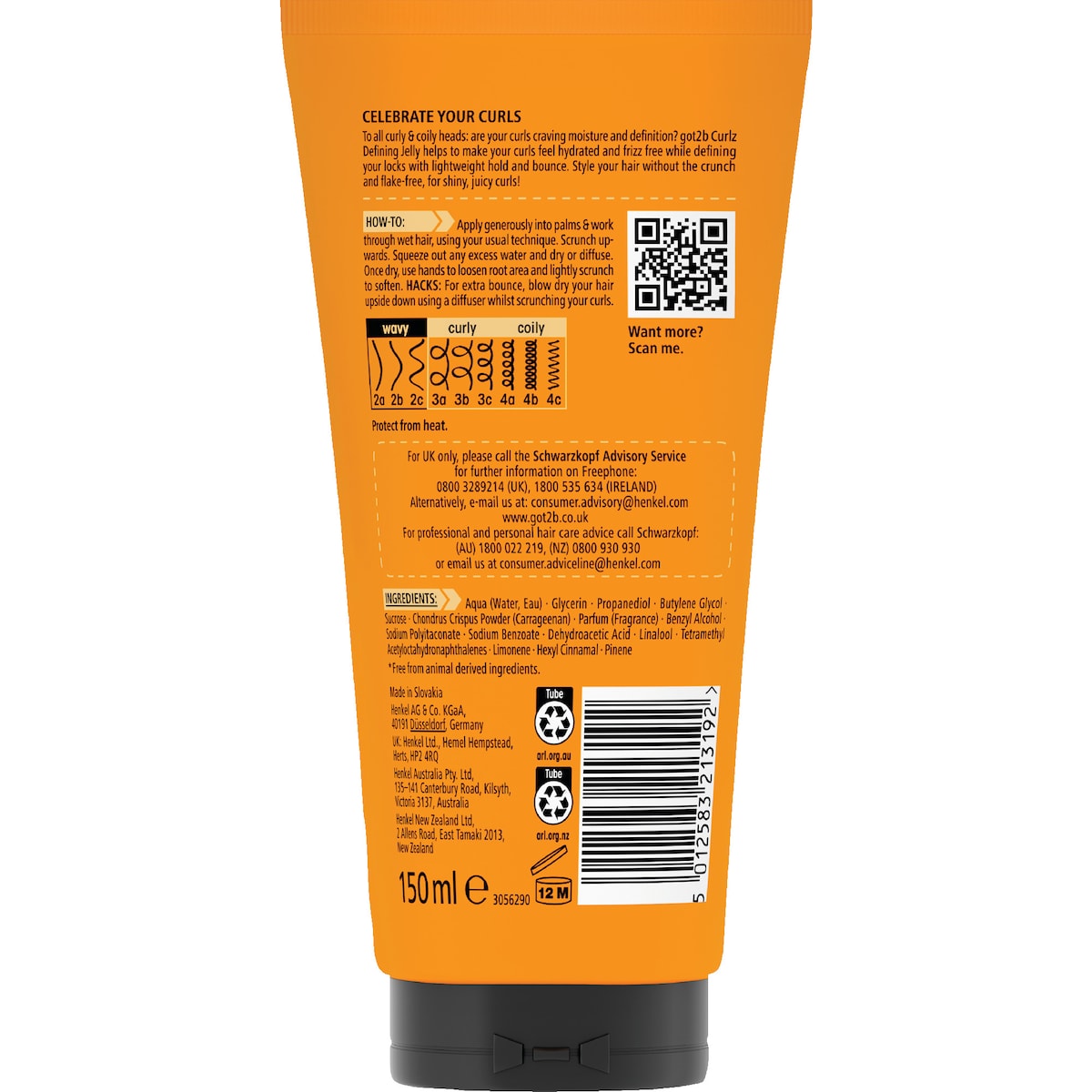 Got2b Curlz Defining Jelly 150ml