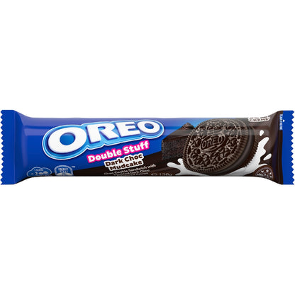 Oreo Double Stuff Dark Choc Mudcake Cookies 136g