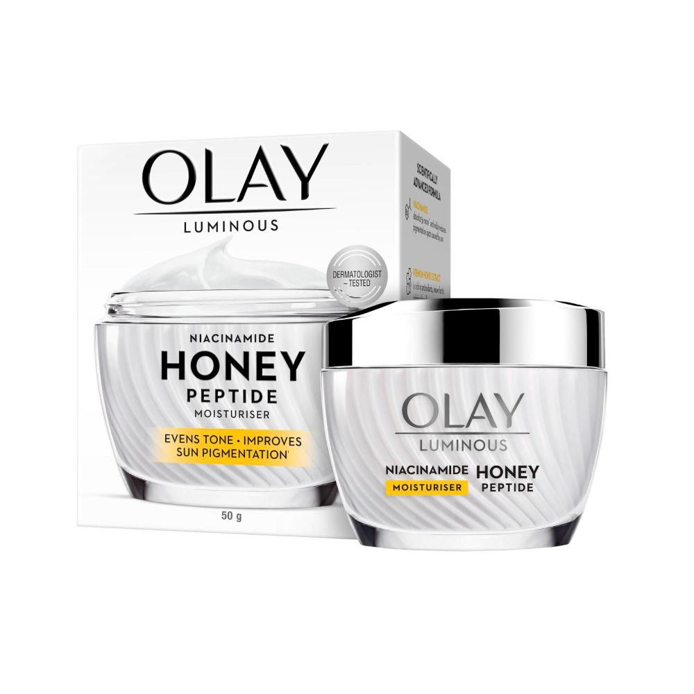 Olay Luminous Niacinamide Honey Peptide Moisturiser - 50g