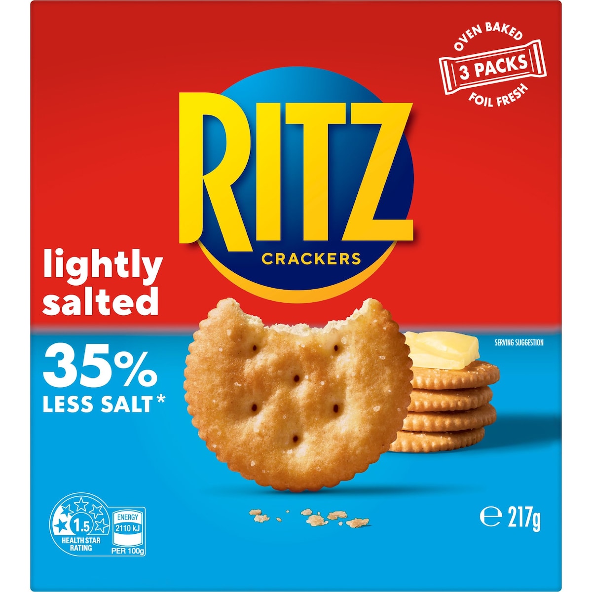 Ritz Lightly Salted Crackers 217g