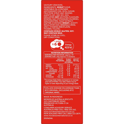 Ritz Lightly Salted Crackers 217g