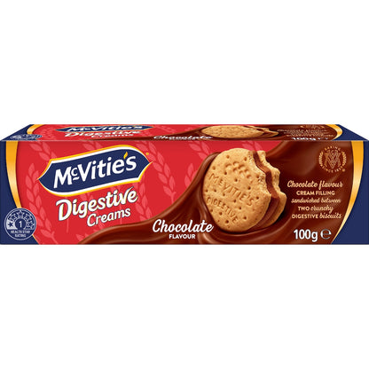 Mcvities Digestive Cream Biscuits Chocolate 100g