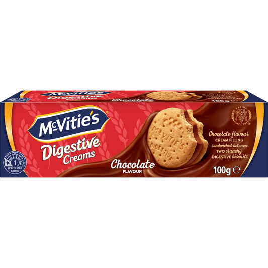 Mcvities Digestive Cream Biscuits Chocolate 100g