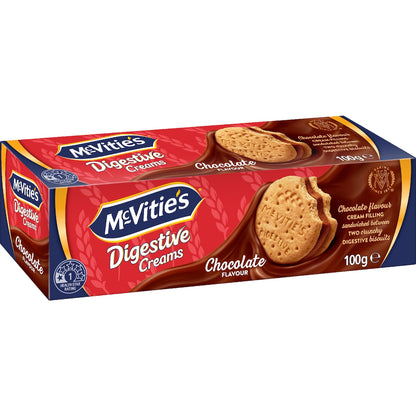 Mcvities Digestive Cream Biscuits Chocolate 100g