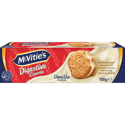 Mcvities Digestive Cream Biscuits Vanilla 100g