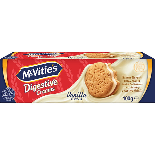 Mcvities Digestive Cream Biscuits Vanilla 100g