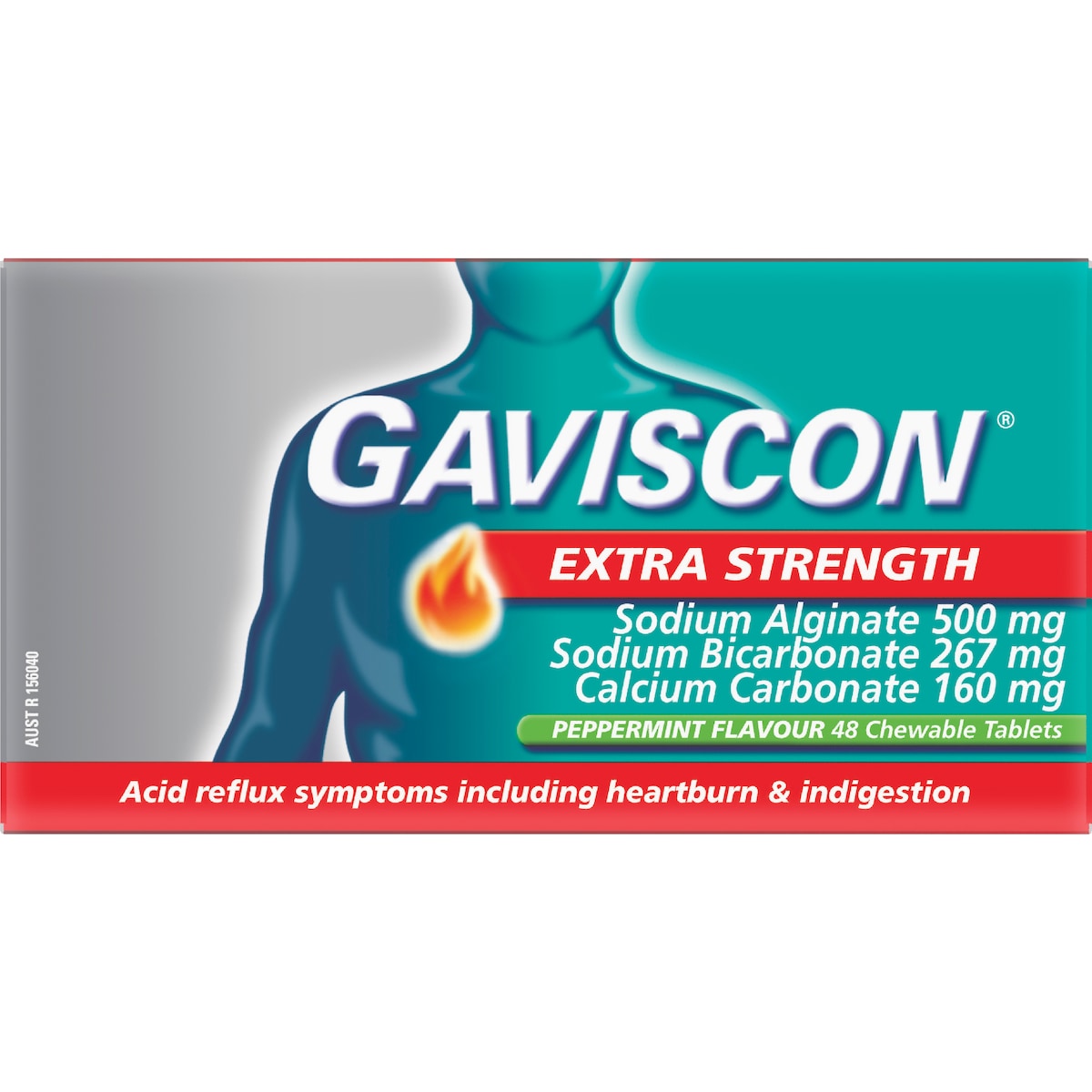 Gaviscon Extra Strength Chewable Tablets 48 Pack