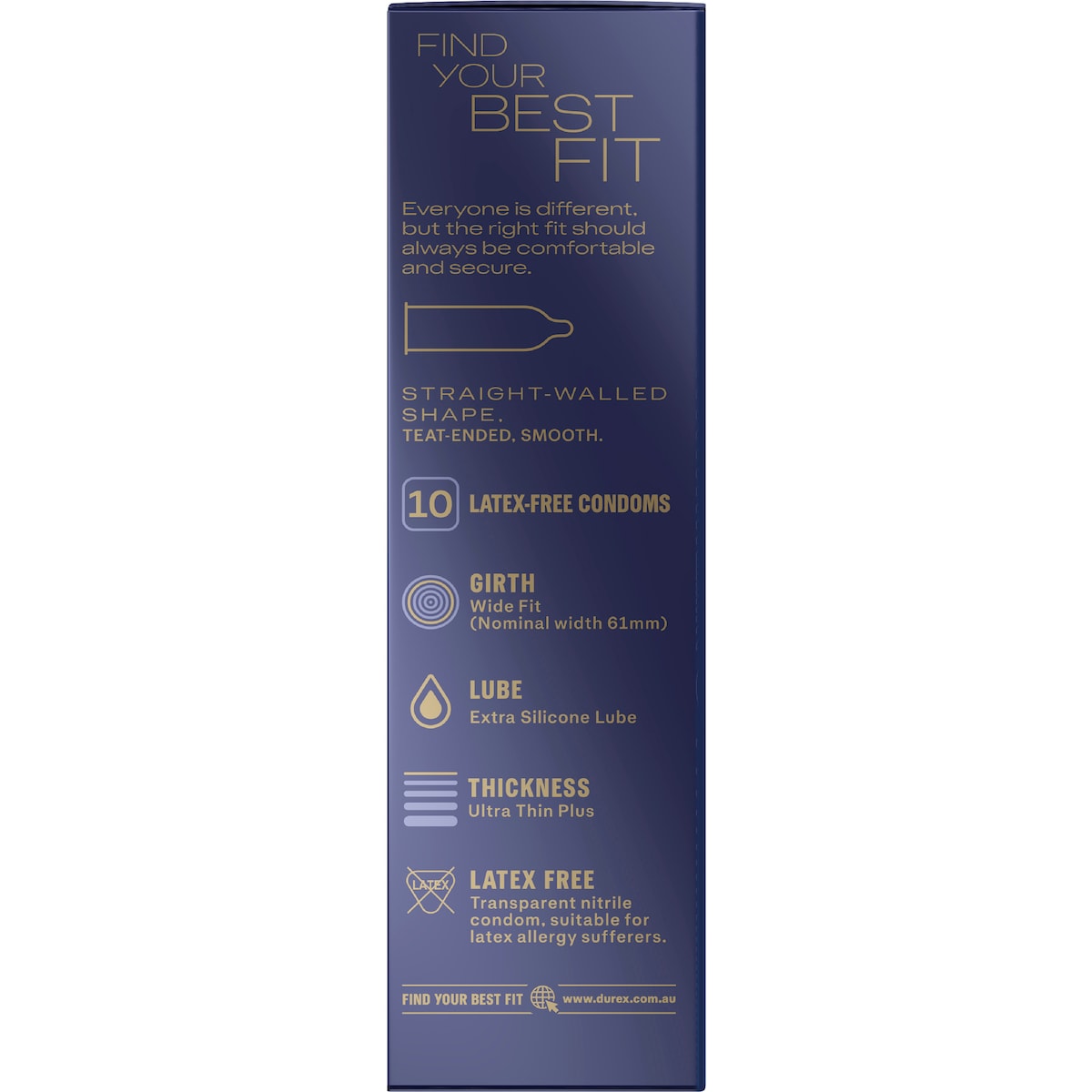 Durex Intense Body-heat Condoms Extra Large 10 Pack