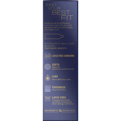 Durex Intense Body-heat Condoms Extra Large 10 Pack