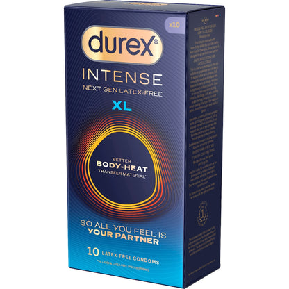 Durex Intense Body-heat Condoms Extra Large 10 Pack