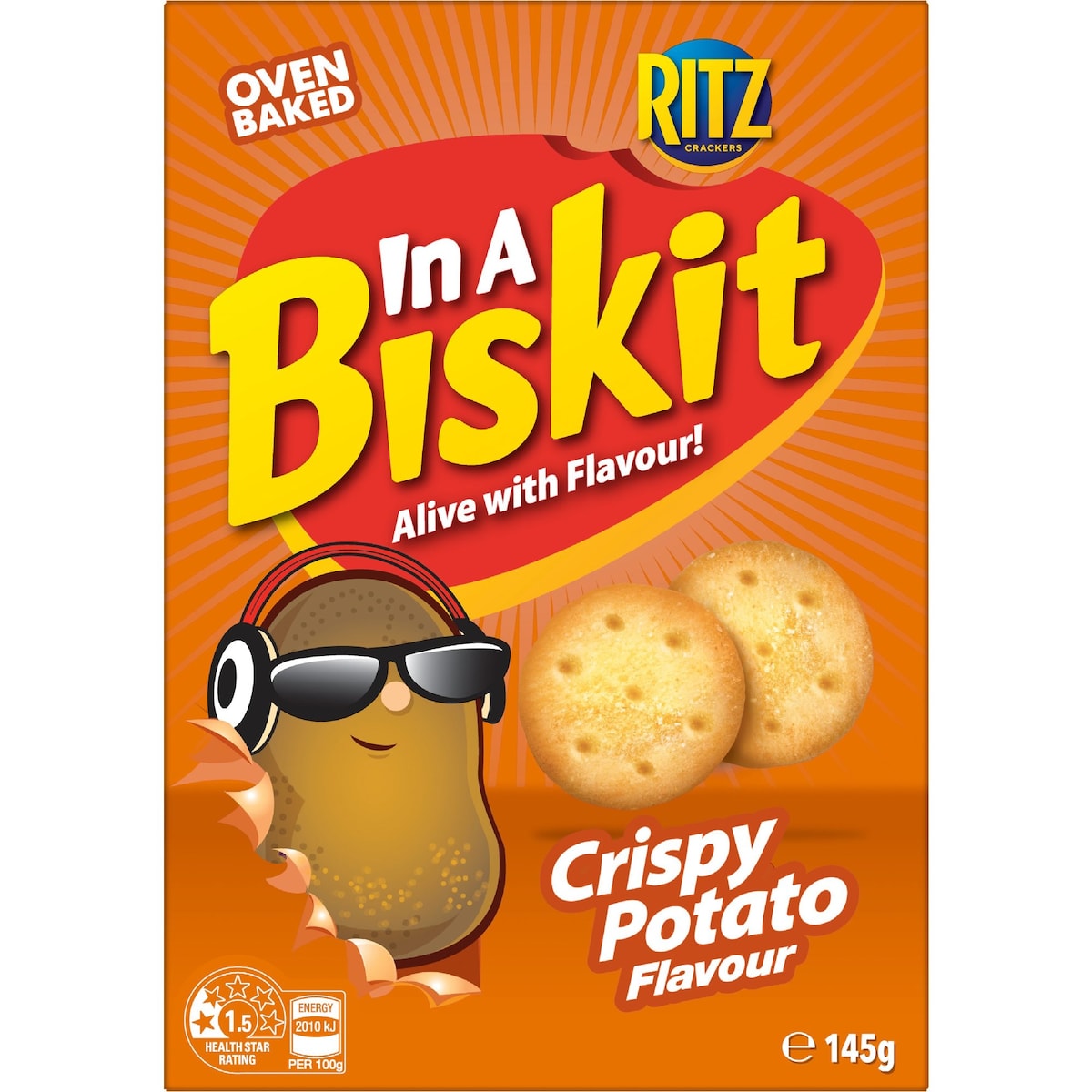 In A Biskit Ritz Crispy Potato Crackers 145g