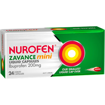 Nurofen Zavance Mini Liquid Capsules 24 Pack