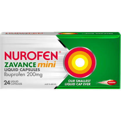 Nurofen Zavance Mini Liquid Capsules 24 Pack
