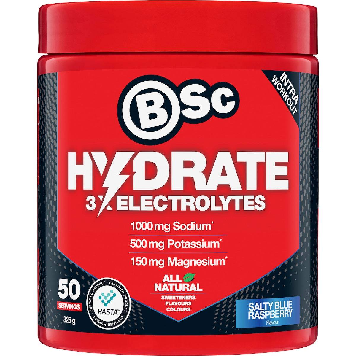 Bsc Hydrate Electrolytes Salty Blue Raspberry 325g